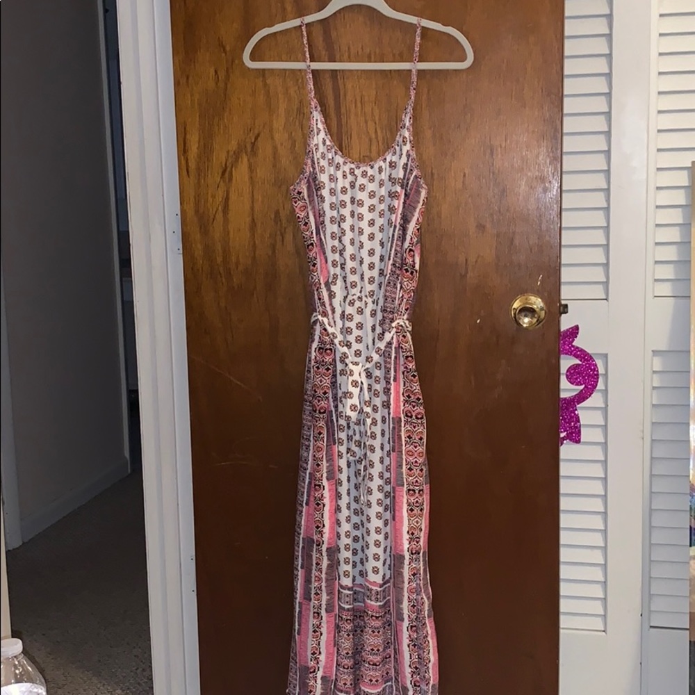 Floral maxi dress.